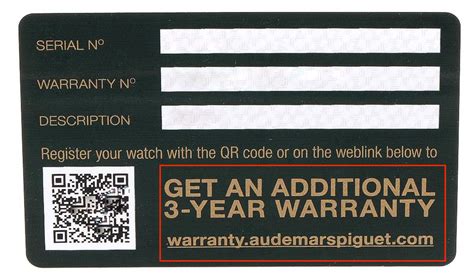 ap warranty card